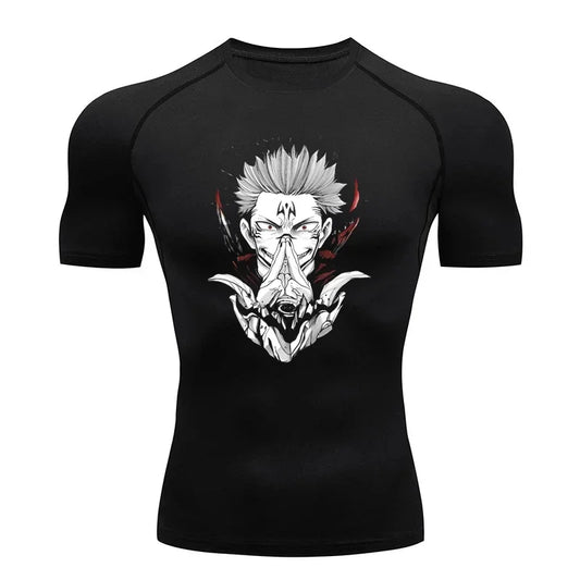Jujutsu Kaisen Short-Sleeve Compression Shirt