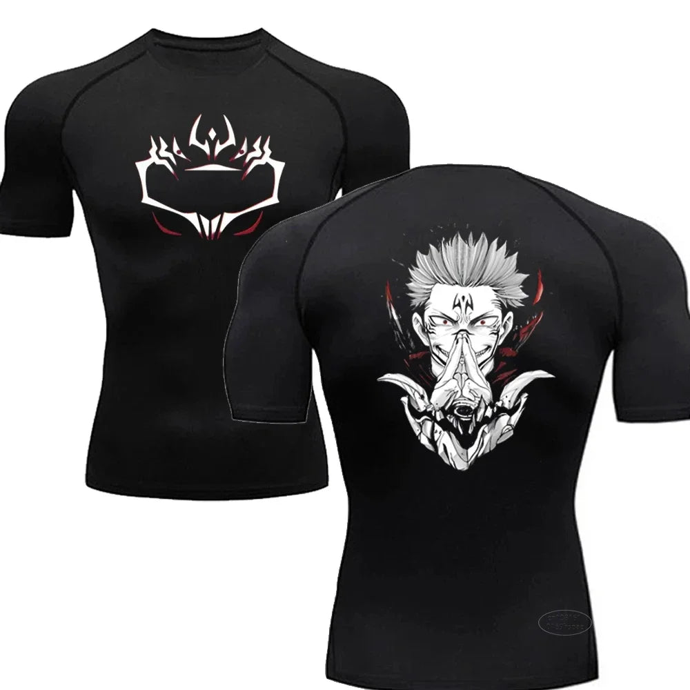 Camiseta de compresión de manga corta Jujutsu Kaisen