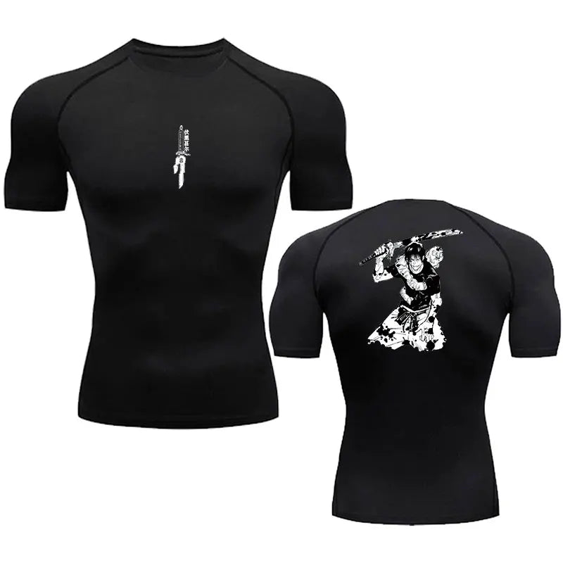 Jujutsu Kaisen Short-Sleeve Compression Shirt