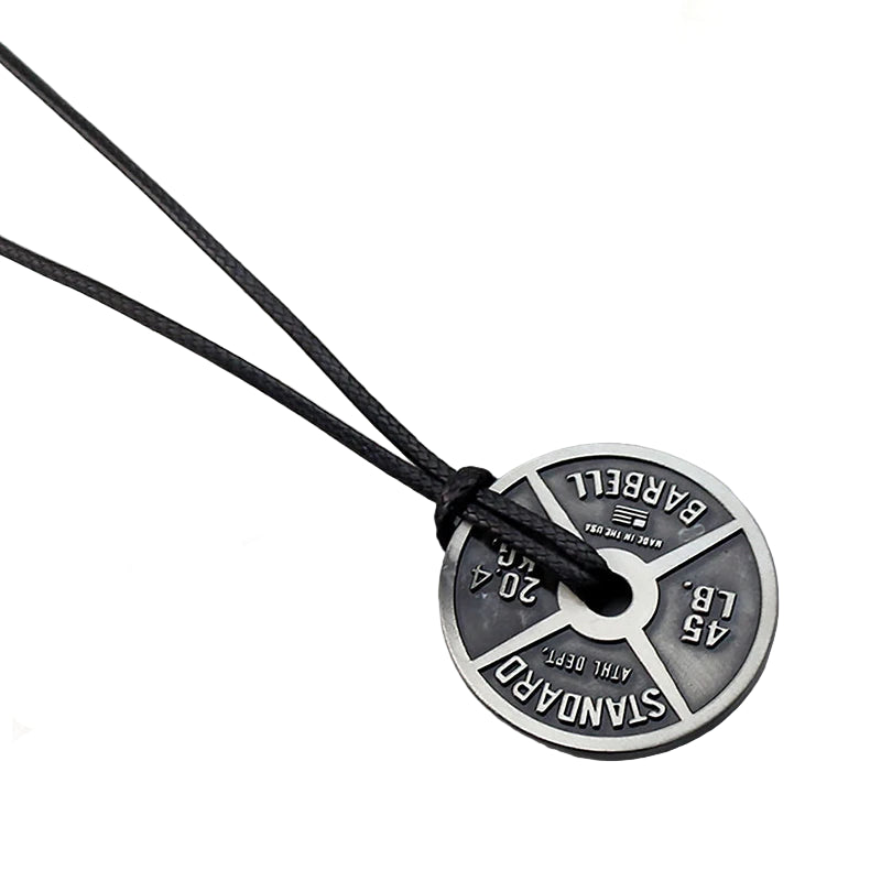 Gym Necklace with Disc Pendant