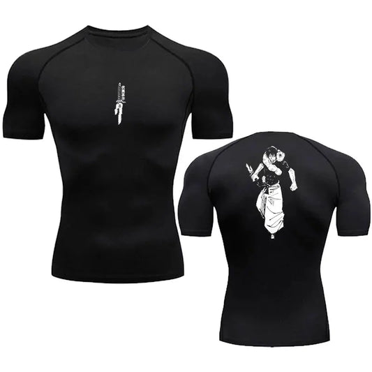 Jujutsu Kaisen Short-Sleeve Compression Shirt