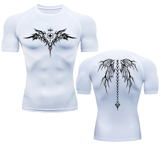 Dark Wings Short-Sleeve Compression Shirt